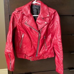 Zara faux leather jacket